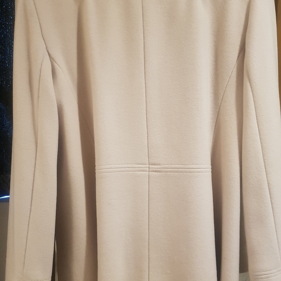Cole Hann cream coat size 8, real fur - Picture 2 of 8